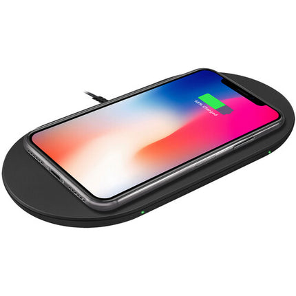 Adesso Base de Carga Inalámbrica Rápida Dual 15W Qi 3mm