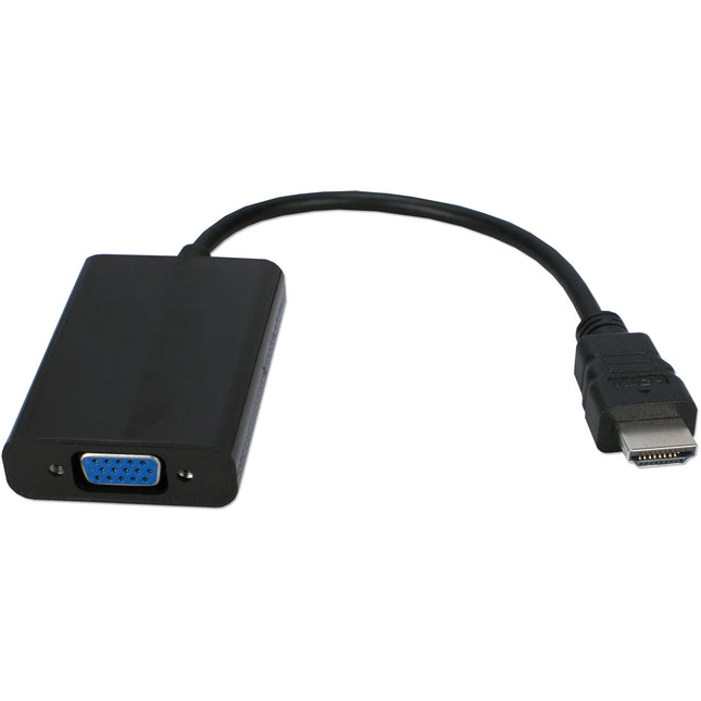 QVS Convertidor de Video HDMI a VGA con Audio Soporta 1440p y 1080p 15 cm