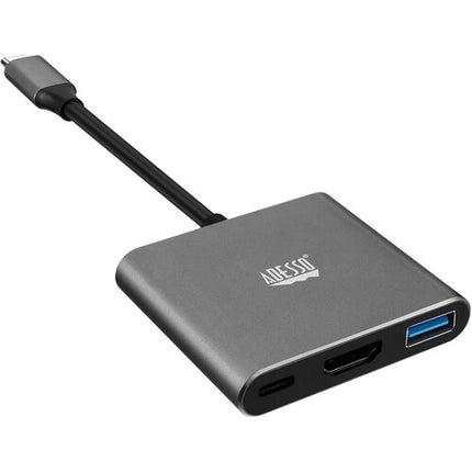 Adesso Estación de Acoplamiento USB-C 3 en 1 con HDMI 4K Thunderbolt 3