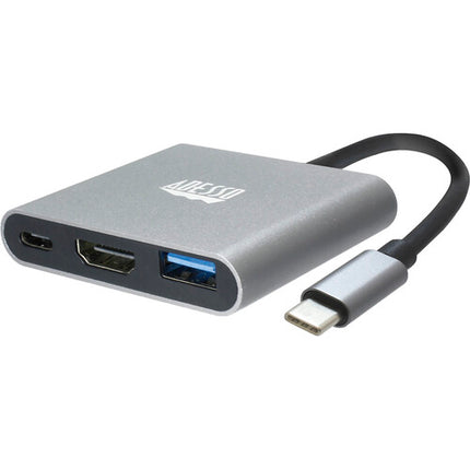 Adesso Estación de Acoplamiento USB-C 3 en 1 con HDMI 4K Thunderbolt 3