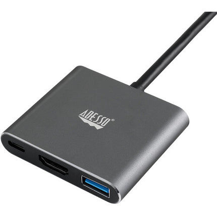 Adesso Estación de Acoplamiento USB-C 3 en 1 con HDMI 4K Thunderbolt 3