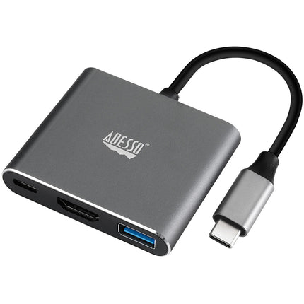 Adesso Estación de Acoplamiento USB-C 3 en 1 con HDMI 4K Thunderbolt 3