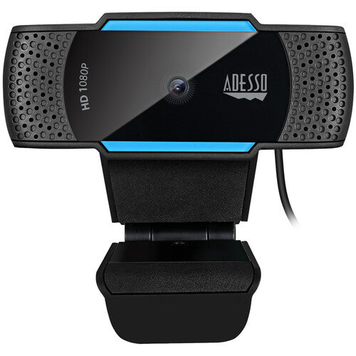 Adesso CyberTrack H5-TAA Webcam HD 1080P 2.1MP Autoenfoque con Micrófono y Montura para Trípode