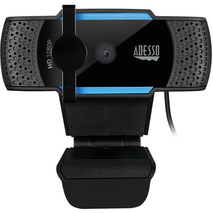 Adesso CyberTrack H5-TAA Webcam HD 1080P 2.1MP Autoenfoque con Micrófono y Montura para Trípode