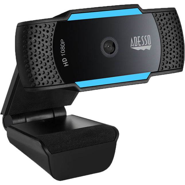 Adesso CyberTrack H5-TAA Webcam HD 1080P 2.1MP Autoenfoque con Micrófono y Montura para Trípode