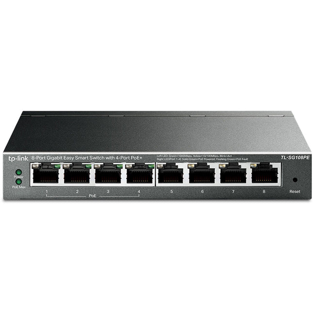 TP-Link TL-SG108PE V2 Switch Gigabit 8 Puertos 4 PoE 16 Gb/s