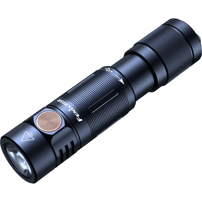 Linterna recargable para llavero Fenix E05R 150 lúmenes modo ráfaga 400 lúmenes negro