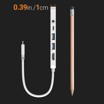 j5create Hub Multi Puerto USB Tipo C con Power Delivery 2 USB 3.1 HDMI y Lector SD Blanco