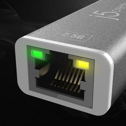 j5create Adaptador USB Type-C a Ethernet 2.5Gb Puerto RJ45 3.9 Pulgadas
