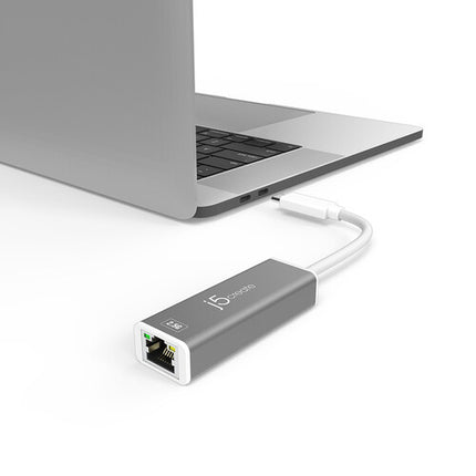 j5create Adaptador USB Type-C a Ethernet 2.5Gb Puerto RJ45 3.9 Pulgadas