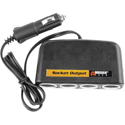WAGAN Adaptador De Enchufe DC Vehículo 4 Salidas 12V 30 Pulgadas Cargador Segura