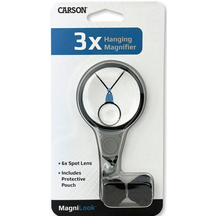 Carson LK-10 Lupas de Mano 3x y 6x con Lente Acrílico y Funda