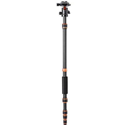 K&F Concept BA225 Trípode Fibra de Carbono 2.2 lb 18 a 60" Altura ajustable