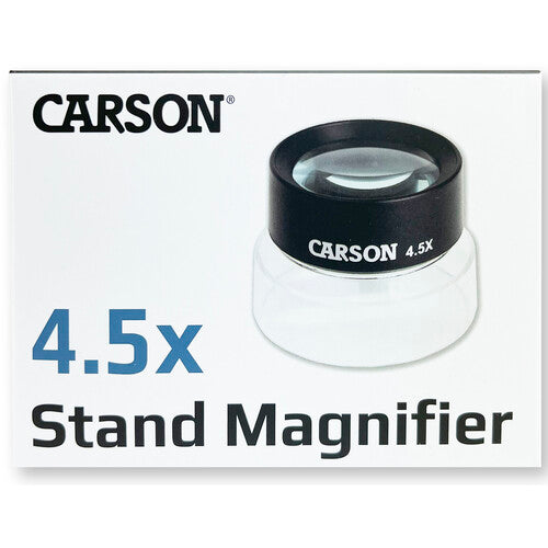 Carson LL-55 4.5x Lupa de Pie con Lentes Duales y Base Acrílica Transparente