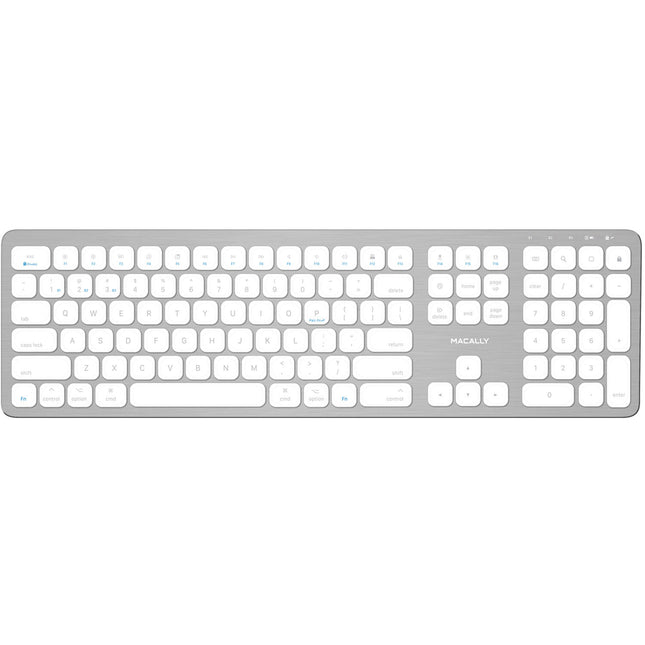 Macally Quick Switch Slim Teclado Inalámbrico Bluetooth para Mac batería 2 meses y conexión 3 dispositivos