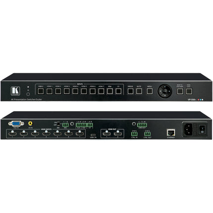 Kramer VP-550X Switcher de Presentación 10x1 4K 60Hz HDMI VGA USB-C Rack