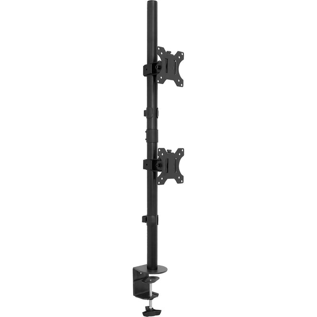 Mount-It! Soporte Vertical Doble para Monitores 13 a 32" con Ajuste de Altura y Gestión de Cables