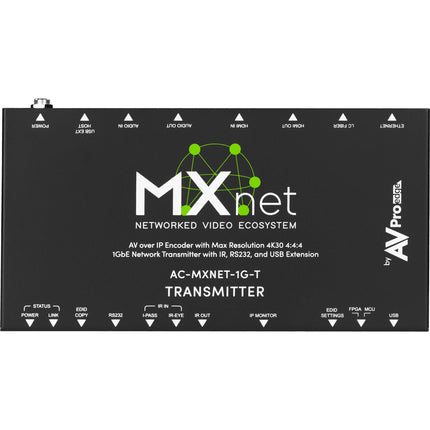 AVPro Edge MXNet 1G Codificador Transmisor HDMI 4K60 1GB/s PoE