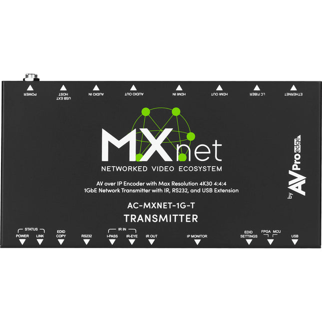 AVPro Edge MXNet 1G Codificador Transmisor HDMI 4K60 1GB/s PoE