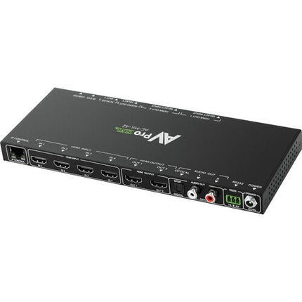AVPro Edge 4x2 conmutador matriz HDMI 8K60 HDR10+ Dolby Vision IR control remoto