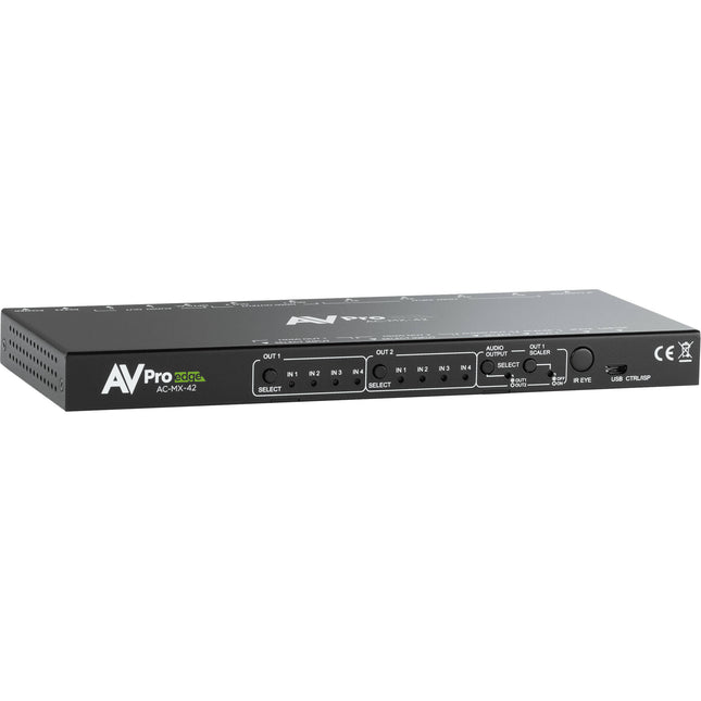 AVPro Edge 4x2 conmutador matriz HDMI 8K60 HDR10+ Dolby Vision IR control remoto