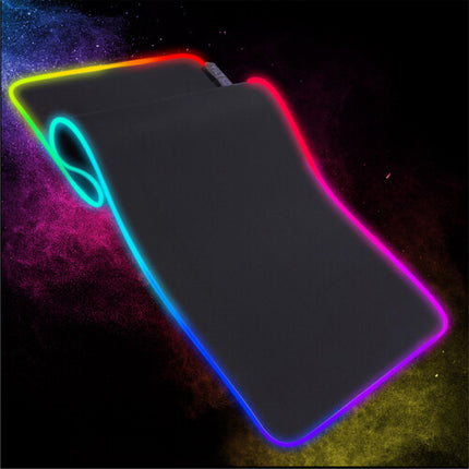 TILTED NATION Alfombrilla Gaming RGB Extendida 31.5" Antideslizante Resistente Agua