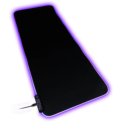 TILTED NATION Alfombrilla Gaming RGB Extendida 31.5" Antideslizante Resistente Agua