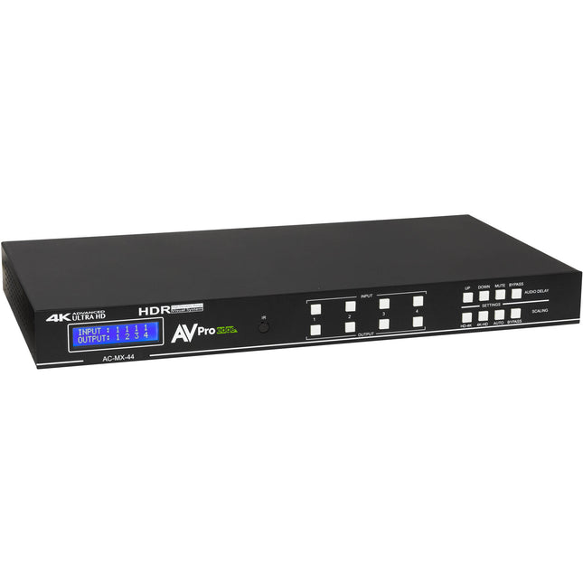 AVPro Edge 18Gbps 4K60 4x4 Matriz HDMI con HDR 10 y Control IR RS-232