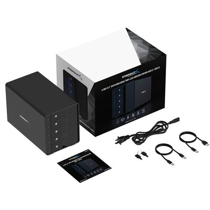 Sabrent USB 3.2 Gen 2 Estación de Acoplamiento SATA 5 Bahías 72TB 7200 rpm