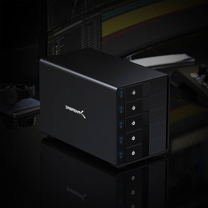 Sabrent USB 3.2 Gen 2 Docking Station 5 Bahías SATA 80TB 7200 rpm