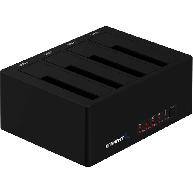 Sabrent Docking Station USB 3.0 SATA 4 bahías 5 Gb/s para SSD y HDD