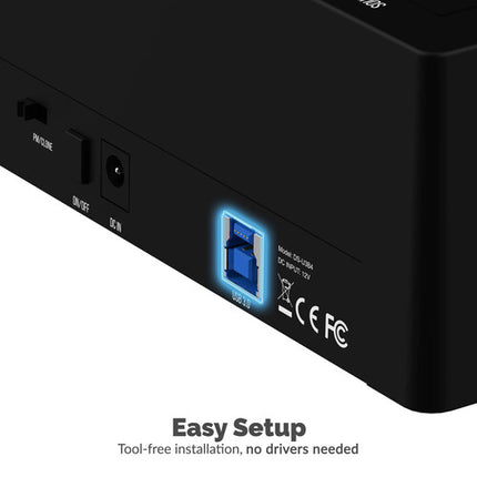 Sabrent Docking Station USB 3.0 SATA 4 bahías 5 Gb/s para SSD y HDD