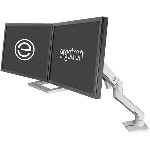 Ergotron HX Soporte de Escritorio para Dos Monitores Blanco hasta 32" 7.9 kg por Brazo Grommet y Abrazadera