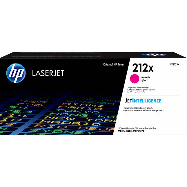 Cartucho de tóner magenta HP 212X alto rendimiento 10000 páginas para LaserJet