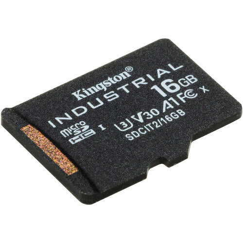 Kingston 16GB microSDHC Industrial UHS-I Memoria 100 MB/s Lectura 80 MB/s Escritura