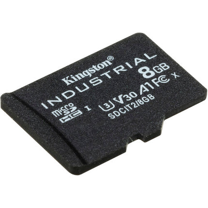 Kingston 8GB Industrial microSDHC tarjeta memoria UHS-I 100MB/s con adaptador SD