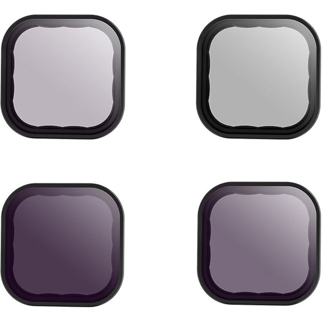 Set de 4 Filtros TELESIN ND8 ND16 ND32 Polarizador Circular para GoPro HERO9 con Estuche