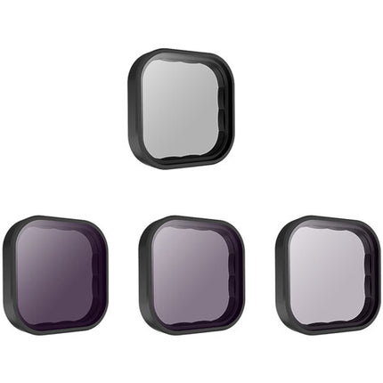 Set de 4 Filtros TELESIN ND8 ND16 ND32 Polarizador Circular para GoPro HERO9 con Estuche