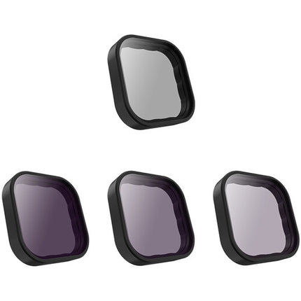 Set de 4 Filtros TELESIN ND8 ND16 ND32 Polarizador Circular para GoPro HERO9 con Estuche