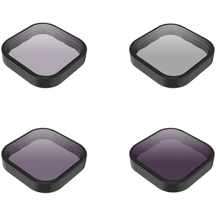 Set de 4 Filtros TELESIN ND8 ND16 ND32 Polarizador Circular para GoPro HERO9 con Estuche