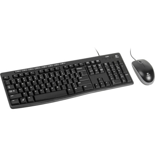 Logitech MK200 Media Combo teclado y ratón con teclas multimedia y patas ajustables