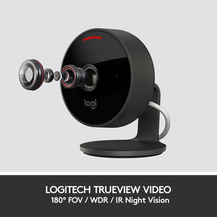 Logitech Cámara para Exteriores Circle View 1080p Visión Nocturna 15'
