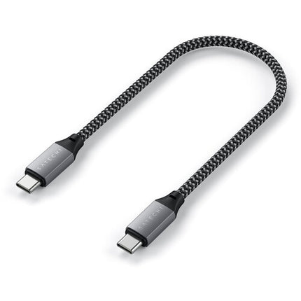 Satechi Cable USB Tipo C macho a macho 0.8 pies 480 Mb/s trenzado