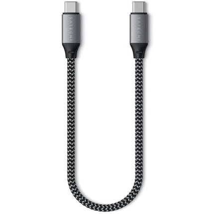 Satechi Cable USB Tipo C macho a macho 0.8 pies 480 Mb/s trenzado