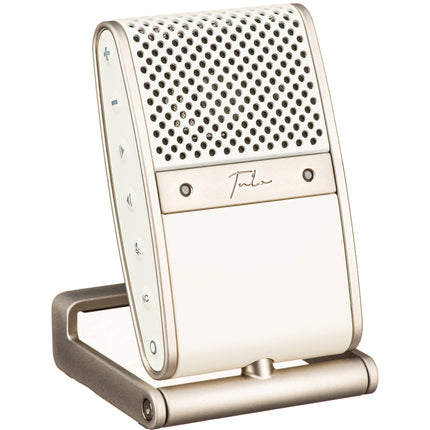 Tula Microphones The Tula Mic Cream Micrófono USB para Podcast con Reducción de Ruido y Soporte Integrado