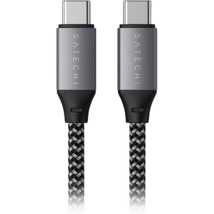 Satechi Cable USB Tipo C macho a macho 0.8 pies 480 Mb/s trenzado