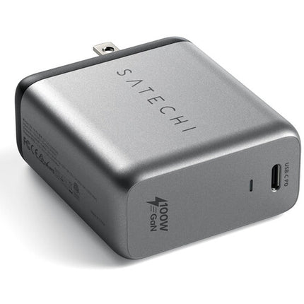 Satechi 100W Cargador de Pared USB Tipo C PD con Tecnología GaN y Enchufe Plegable