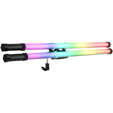 GVM BD100 RGB Tubería LED Kit de Luz 3' Doble Soporte y Bolsa