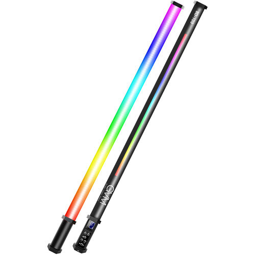 GVM BD100 RGB Tubería LED Kit de Luz 3' Doble Soporte y Bolsa
