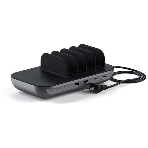 Satechi Dock5 Estación de carga para 5 dispositivos con 10W inalámbrico y 20W USB-C PD